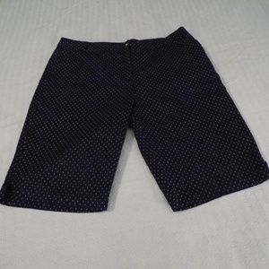Purple Polka Dot Bermuda Shorts